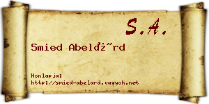 Smied Abelárd névjegykártya